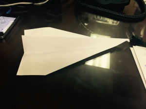 marks paper airplane
